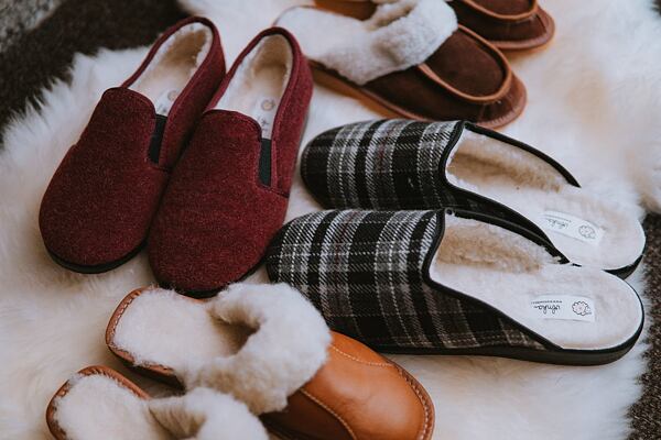 Papuče s ovčí vlnou